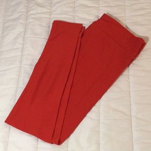 NWOT LuLaRoe Engine Red Leggings
